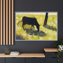 Black Cow in a Meadow (ca. 1881) by Georges Seurat