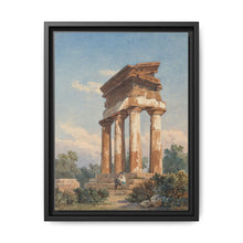 A Temple Ruin in Agrigento (c. 1825) by Carl Wilhelm Götzloff: A Classical Landscape - NOMADEN ART GALLERY
