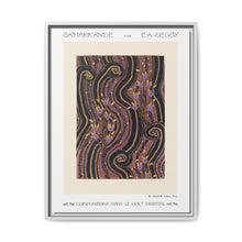 Art Deco Flower pattern pochoir print in oriental style - NOMADEN ART GALLERY