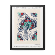 Botanical pochoir pattern in Art Nouveau oriental style - NOMADEN ART GALLERY