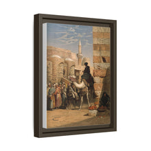 Egypt: a street with a man smoking and riding a camel. Chromolithograph after C. F. H. Werner, 1873.