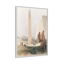 Luxor city on the east bank of the Nile River in southern Egypt illustration by David Roberts (1796–1864)
