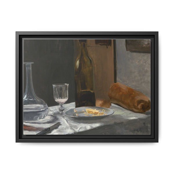 Claude Monet's Still Life with Bottle, Carafe, Bread, and Wine (ca. 1862-1863) - NOMADEN ART GALLERY