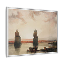 Statues of Memnon at Thebes during the inundation illustration by David Roberts (1796–1864)