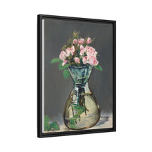 Rosas de musgo en un jarrón (1882) de Edouard Manet.