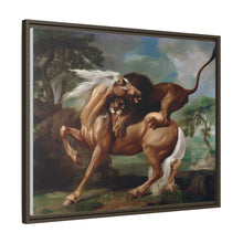 A Lion Attacking a Horse (1762) by George Stubbs.