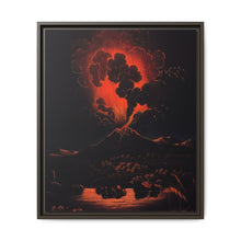 Eruption of Mount Etna at night; people in a boat in the foreground. Aquatint by F. Weber after A. d'Anna, ca. 1820 - NOMADEN ART GALLERY