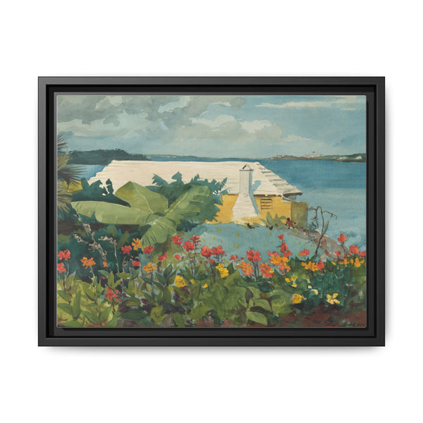 Flower Garden and Bungalow, Bermuda by Winslow Homer - NOMADEN ART GALLERY