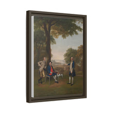 Arthur Holdsworth Conversing with Thomas Taylor and Captain Stancombe by the River Dart (1757) by Arthur Devis