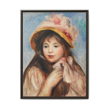 Girl with Pink Bonnet (Jeune fille au chapeau rose) (1894) by Pierre-Auguste Renoir - NOMADEN ART GALLERY