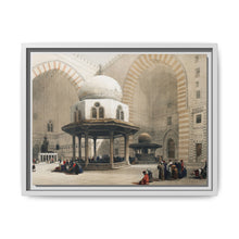 Mosque of Sultan Hassan Cairo illustration by David Roberts (1796–1864) - Framed Wall Art - NOMADEN ART GALLERY