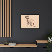 A Terrier, Sitting, Facing Left
