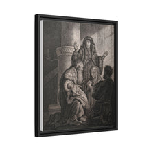 Simeon recognises the infant Jesus as saviour. Etching by C.W. Weisbrod after Rembrandt, 1627-8.