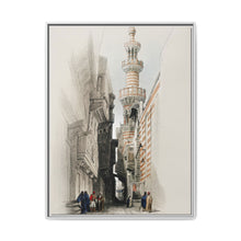 The minaret of the Mosque The Rhamree illustration by David Roberts (1796–1864). - NOMADEN ART GALLERY
