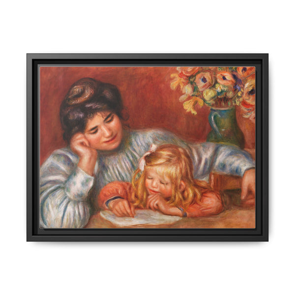 Writing Lesson (La Leçon d'écriture) (1905) by Pierre-Auguste Renoir. - NOMADEN ART GALLERY