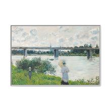 Claude Monet's The Promenade with the Railroad Bridge, Argenteuil (1874) - NOMADEN ART GALLERY