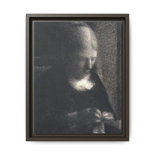 The Artist’s Mother Doing Embroidery (ca. 1882–1883) by Georges Seurat. - NOMADEN ART GALLERY