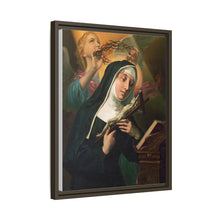 Female Saint Holding Crucifix with Crown of Thorns