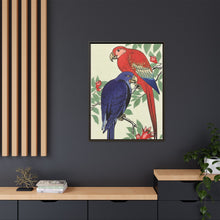 Red and a blue parrot (1925 - 1936) by Ohara Koson