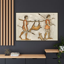 Hunter-Gatherer Mosaic: Vintage Encyclopaedia Art (1891)