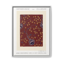 Art Nouveau Flower pattern pochoir print in oriental style. Original from our own 1914 edition of Samarkande - NOMADEN ART GALLERY