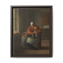 The Knitting Lesson (c. 1860) by Jean François Millet - NOMADEN ART GALLERY