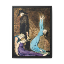 Man supporting a supine woman, an aged man with bell, and a woman in a blue dress raising arms illustration from Europe: a Prophecy by William Blake (1752-1827) - NOMADEN ART GALLERY