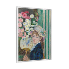 Mujer con abanico (c. 1879) de Pierre Auguste Renoir