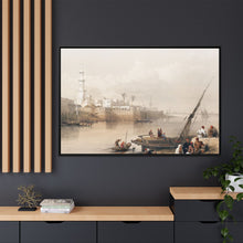View on the Nile ferry to Gizeh illustration by David Roberts (1796–1864) - Decorative Wall Art