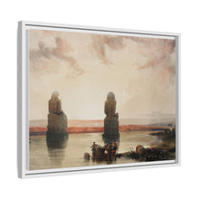 Statues of Memnon at Thebes during the inundation illustration by David Roberts (1796–1864)