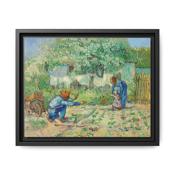 First Steps, after Millet (1890) by Vincent Van Gogh - Traditional Wall Art Print - NOMADEN ART GALLERY