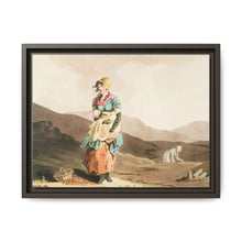 Illustration of the cranberry girl from The Costume of Yorkshire (1814) by George Walker - NOMADEN ART GALLERY