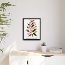 Pink flowers, Weigela lithograph (1900)