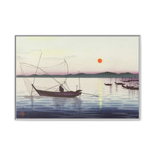 Boats and setting sun (1900 - 1936) by Ohara Koson - NOMADEN ART GALLERY