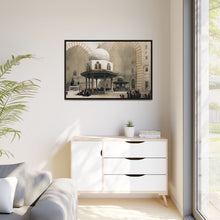 Mosque of Sultan Hassan Cairo illustration by David Roberts (1796–1864) - Framed Wall Art