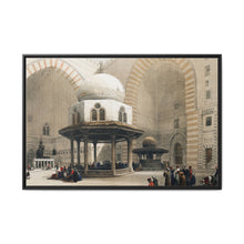Mosque of Sultan Hassan Cairo illustration by David Roberts (1796–1864) - Framed Wall Art - NOMADEN ART GALLERY