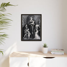 Saint Mary (the Blessed Virgin) with the Christ Child and a family as donors. Lithograph by F.S. Hanfstaengl, 1832 , after H. Holbein.