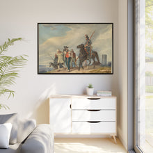 Three Armed Riders Escorting Prisoners near Reims (1825) by Peter von Hess