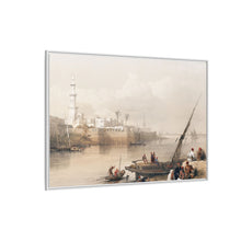 View on the Nile ferry to Gizeh illustration by David Roberts (1796–1864) - Decorative Wall Art