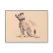 A Terrier, Sitting, Facing Left - NOMADEN ART GALLERY