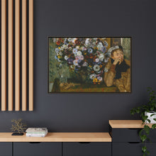 Una mujer sentada junto a un jarrón de flores de Edgar Degas (¿Madame Paul Valpinçon?) 