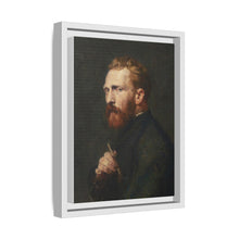 Framed Matte Canvas Wall Art - Vintage Portrait of Artist - NOMADEN ART GALLERY