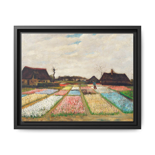 Flower Beds in Holland (1883) by Vincent Van Gogh - Vintage Landscape Art Print - NOMADEN ART GALLERY