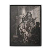 Simeon recognises the infant Jesus as saviour. Etching by C.W. Weisbrod after Rembrandt, 1627-8. - NOMADEN ART GALLERY