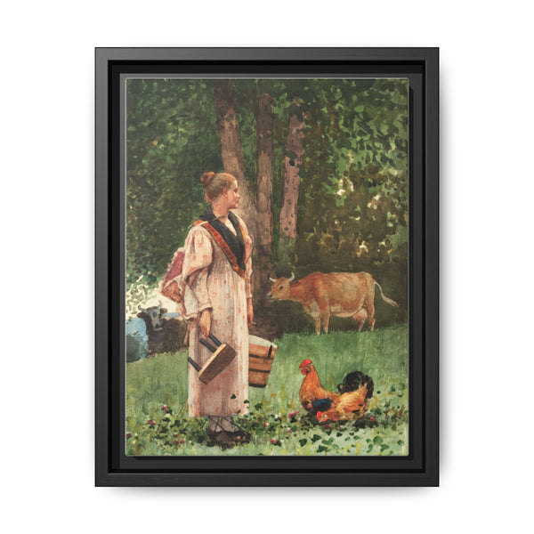 The Milk Maid (1878) by Winslow Homer - NOMADEN ART GALLERY