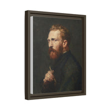 Framed Matte Canvas Wall Art - Vintage Portrait of Artist - NOMADEN ART GALLERY