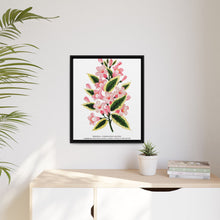 Pink flowers, Weigela lithograph (1900)