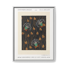 Art Deco Flower pattern pochoir print in oriental style. Original from our own 1914 edition of Samarkande - NOMADEN ART GALLERY