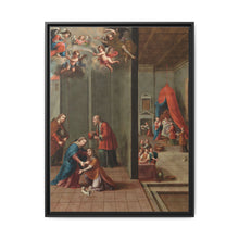 The Visitation and the Birth of Saint John the Baptist (La visitación y el nacimiento de san Juan Bautista) by Nicolás Enríquez - NOMADEN ART GALLERY