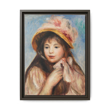 Girl with Pink Bonnet (Jeune fille au chapeau rose) (1894) by Pierre-Auguste Renoir - NOMADEN ART GALLERY